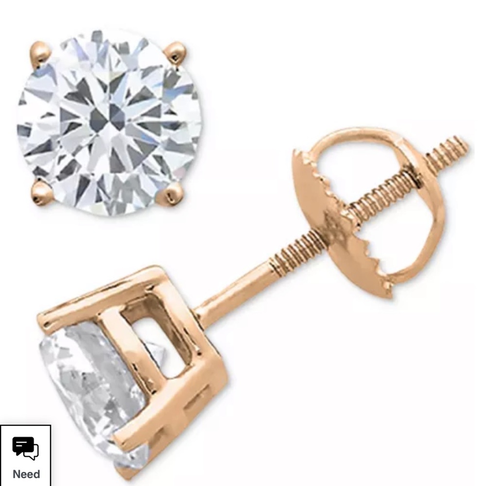 Diamond Stud Earrings (1/6 ct. t.w.) in 10k Gold, White Gold